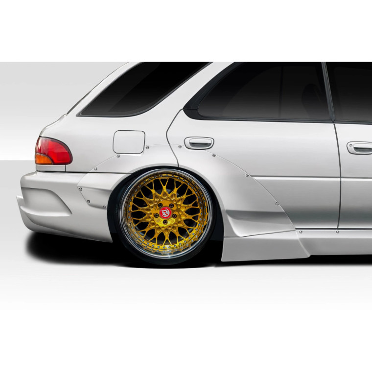 1993-2001 Subaru Impreza Duraflex RBS Rear Fender Flares - 6 Pieces (+50mm Added Clearance) - image 1