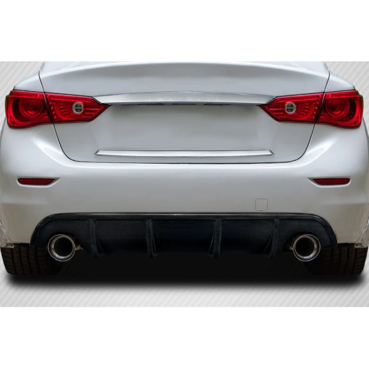 2014-2017 Infiniti Q50 VIP Carbon Fiber Rear Lip - image 1