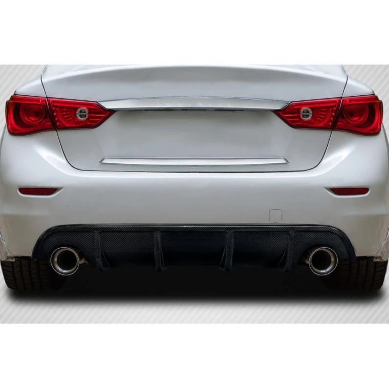 2014-2017 Infiniti Q50 VIP Carbon Fiber Rear Lip - image 1