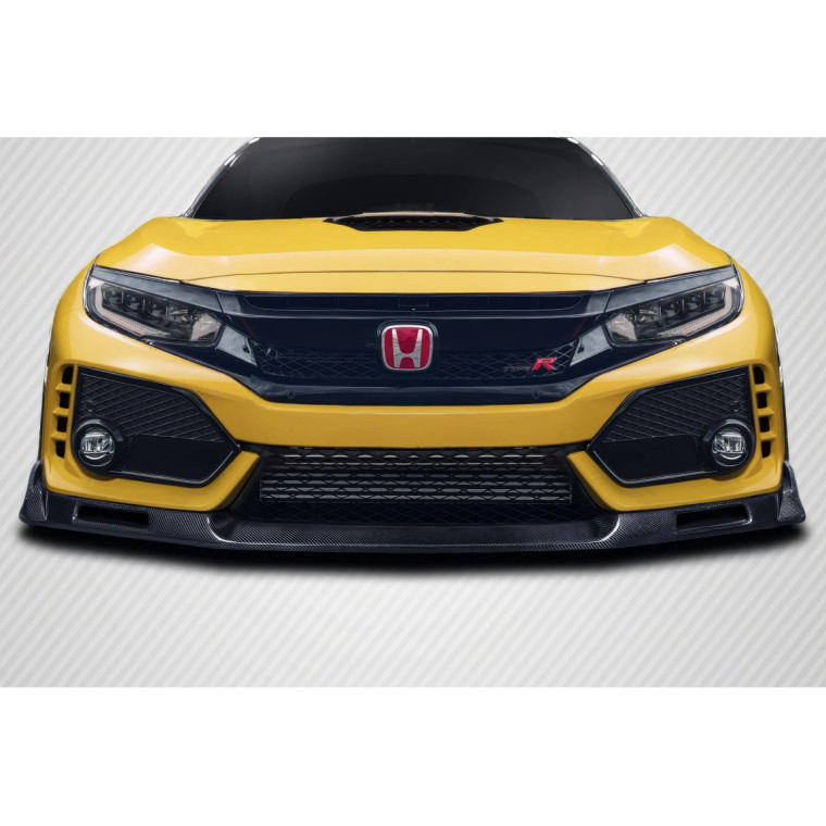2017-2021 Honda Civic Type R Carbon Creations EVS Front Lip Spoiler Air Dam - 1 Piece - image 1