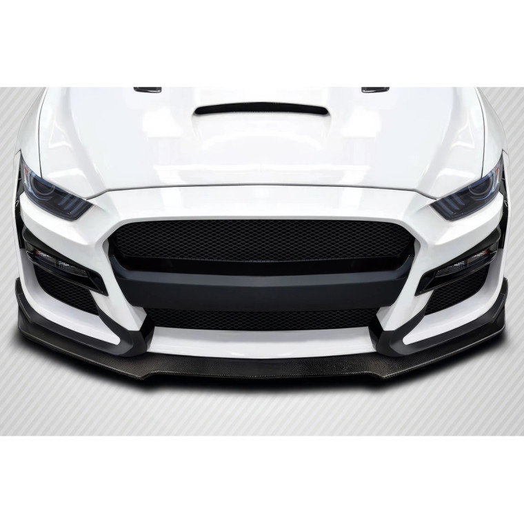 2015-2017 Ford Mustang Carbon Creations GT500 Look Front Lip Spoiler Air Dam - 1 Piece - image 1