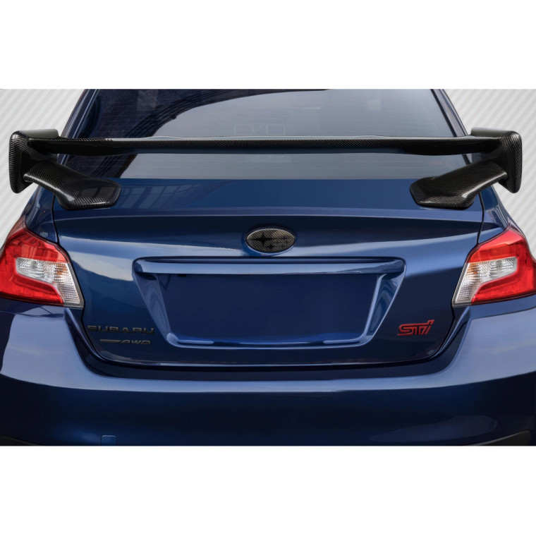 2015-2021 Subaru WRX STI Carbon Creations Low Pro Rear Wing Spoiler - 1 Piece - image 1
