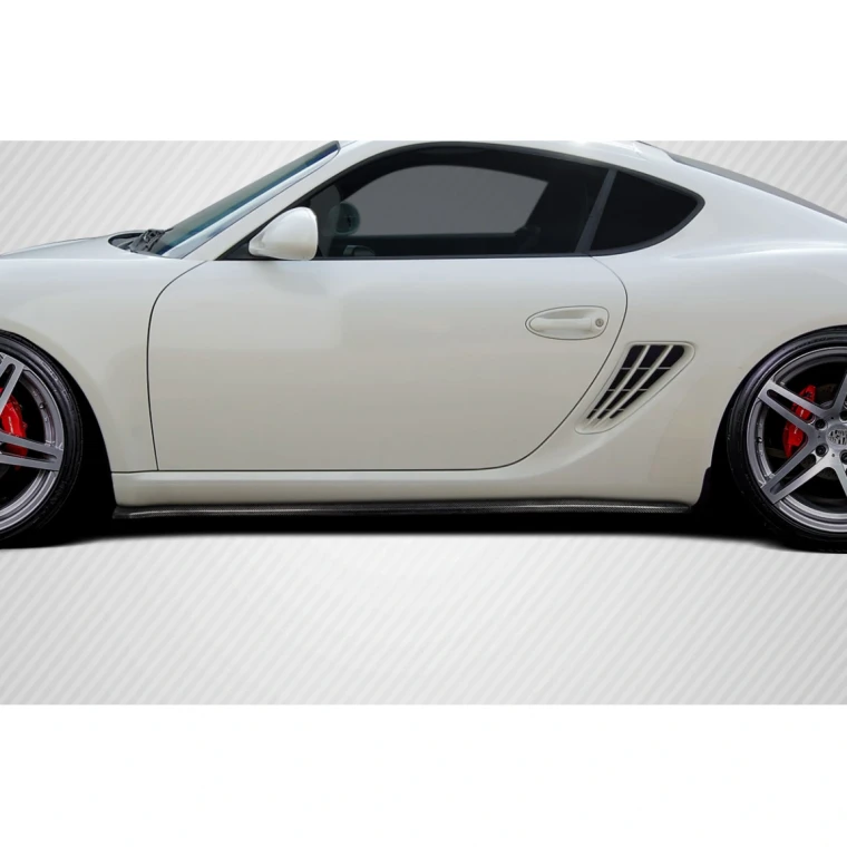 2006-2010 Porsche Cayman Motox Side Skirt Rocker Panel Splitters - 2 Pieces - image 1