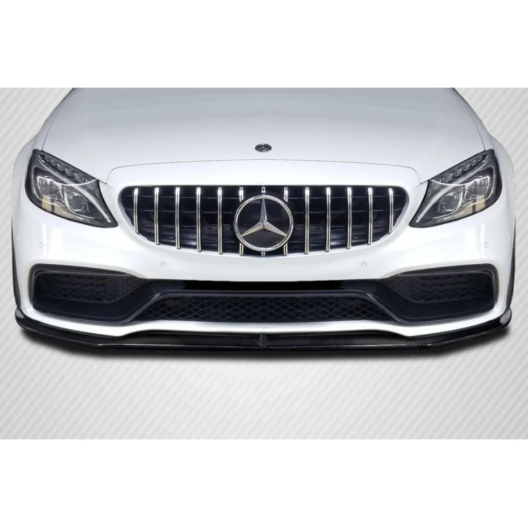2015-2018 Mercedes C Class Power Carbon Fiber Front Lip - image 1