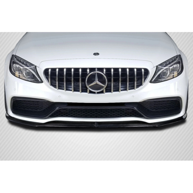 2015-2018 Mercedes Benz W205 C-Class / 2015-2018 Mercedes Benz C43 AMG Power Front Lip Spoiler Air Dam - 1 Piece - image 1