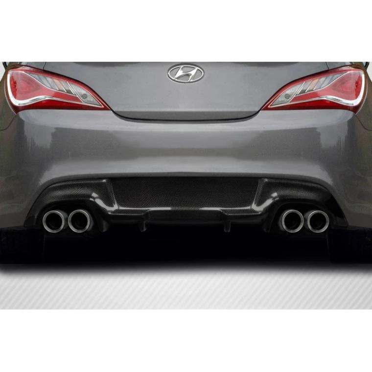2010-2016 Hyundai Genesis Twins Carbon Fiber Rear Lip - image 1
