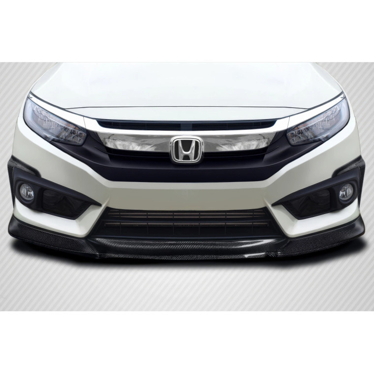 2016-2018 Honda Civic 2DR 4DR Yoka Front Lip Spoiler Air Dam - 3 Pieces - image 1