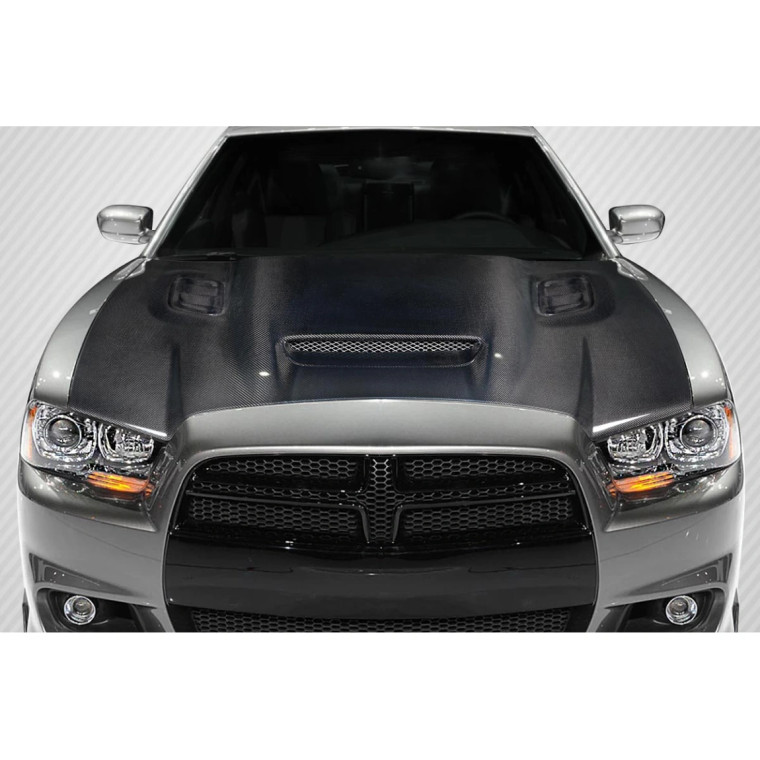 2011-2014 Dodge Charger Hellcat Redeye Look hood - 1 Piece - image 1