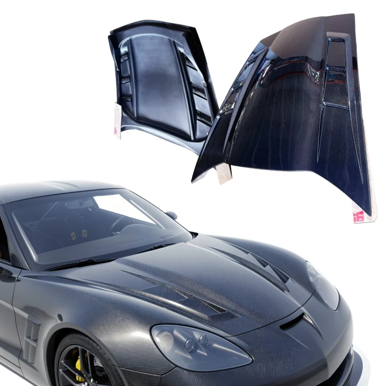 Carbon Fiber JIN Hood > Chevrolet Corvette (C6) 2005-2013 - image 1