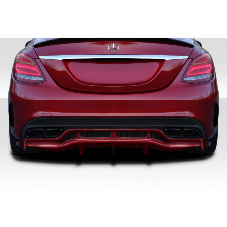 2015-2021 Mercedes C Class W205 Weaver Sport Rear Diffuser - 3 Pieces - image 1