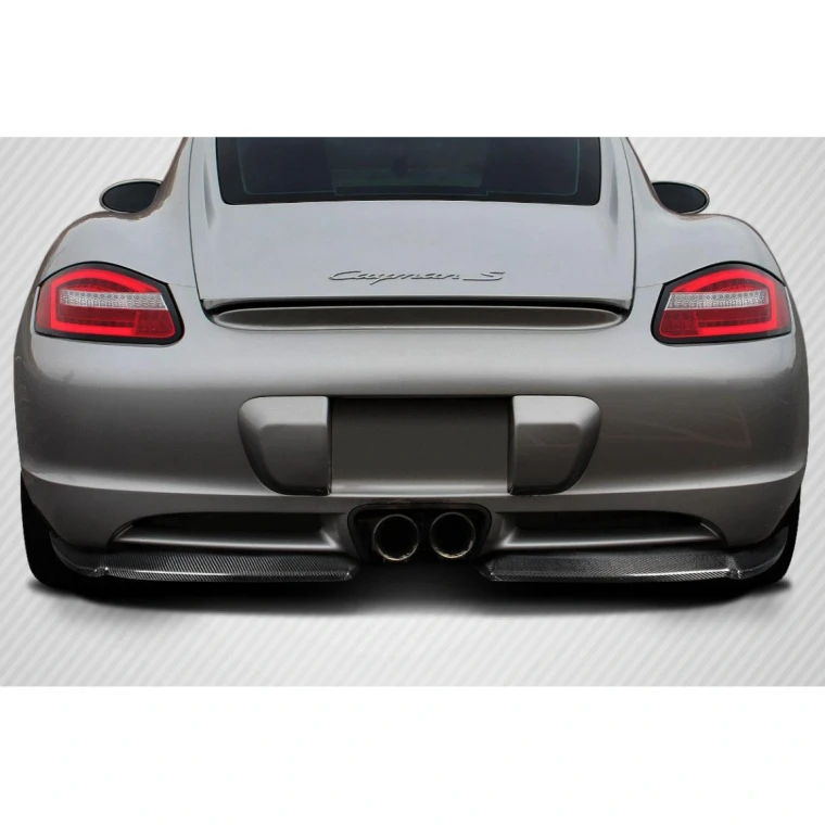 2006-2010 Porsche Cayman Max Carbon Fiber Rear Lip - image 1