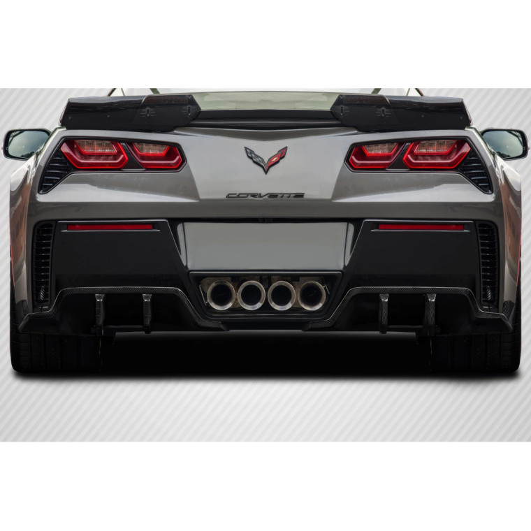 2014-2019 Chevrolet Corvette C7 Exe Rear Diffuser - 2 Pieces (S) - image 1
