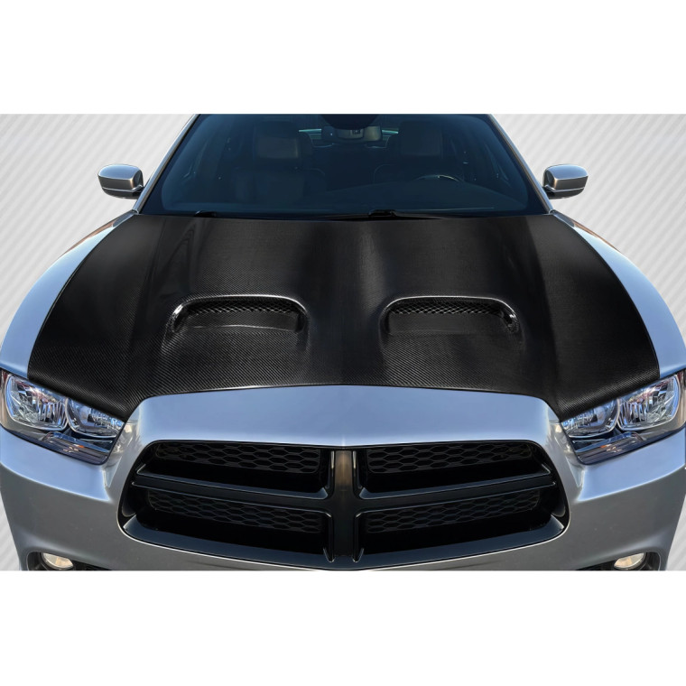 2011-2014 Dodge Charger Redeye Look Hood - 1 Piece - image 1