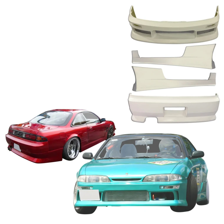 FRP MSPO Body Kit 4pc > Nissan 240SX (S14) 1995-1996 - image 1