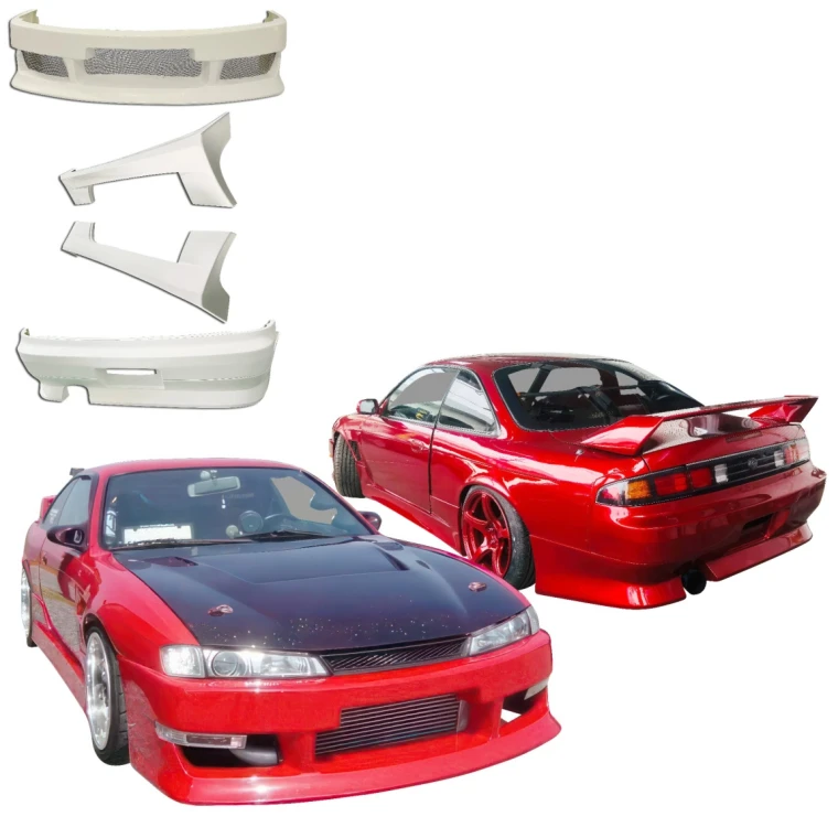 FRP FKON Body Kit 4pc > Nissan 240SX (S14) 1997-1998 - image 1
