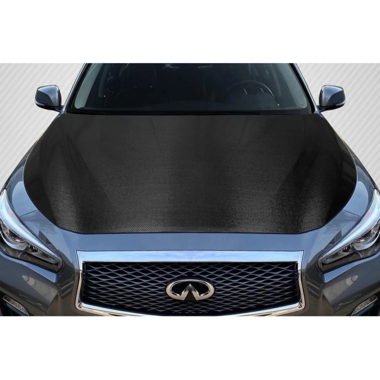 2014-2023 Infiniti Q50 OEM Look Carbon Fiber Hood - image 1