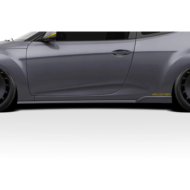 2012-2017 Hyundai Veloster Bailer Side Skirt Rocker Panel Splitters - 2 Pieces (S) - image 1