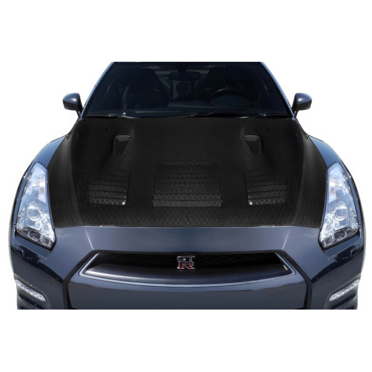 2009-2016 Nissan GT-R R35 Geo6ix GT2 Hood - 1 Piece - image 1