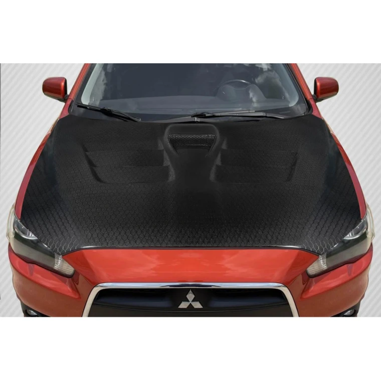 2008-2017 Mitsubishi Evolution GT Concept Carbon Fiber Hood - image 1