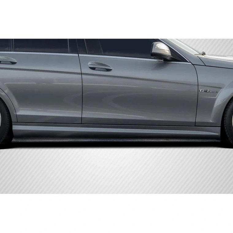 2008-2014 Mercedes Benz C Class W204 Radian Side Skirt Rocker Panel Splitters - 2 Pieces - image 1