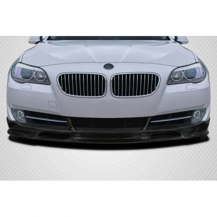 2011-2016 BMW 5 Series Wave Carbon Fiber Front Lip - image 1
