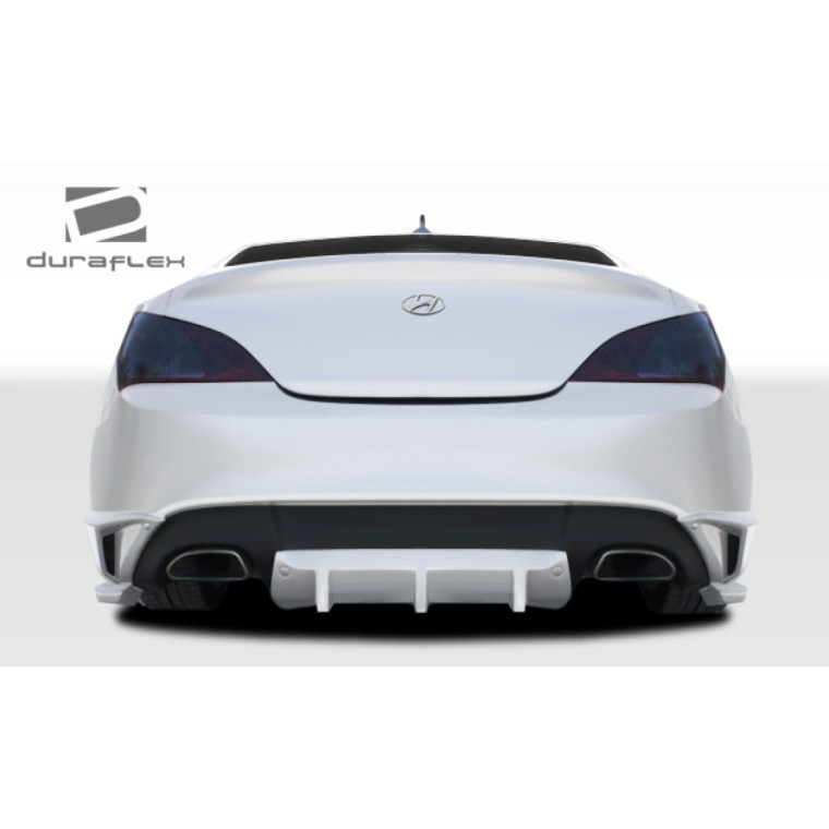 2010-2016 Hyundai Genesis Coupe 2DR Duraflex TP-R Rear Lip Under Spoiler Air Dam with Rear Diffuser - 3 Piece - image 1