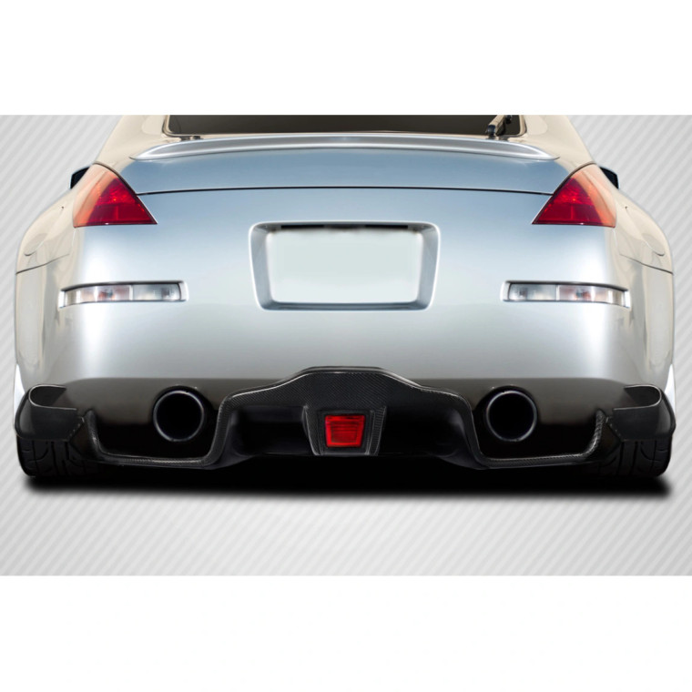 2003-2008 Nissan 350Z Z33 F1 Rear Diffuser - 5 Piece ( fits G35 2DR / G37 2DR / 370Z ) (S) - image 1