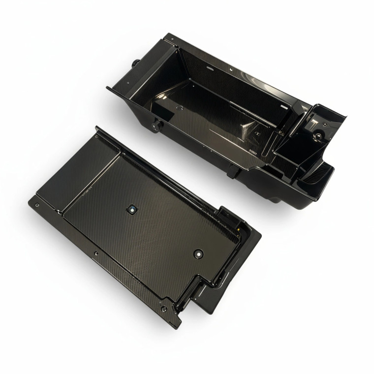 ModeloDrive Carbon Fiber OER Rear Trunk Luggage Compartment Trim 2PC > Toyota MRS MR2 Spyder 2000-2005 - image 1