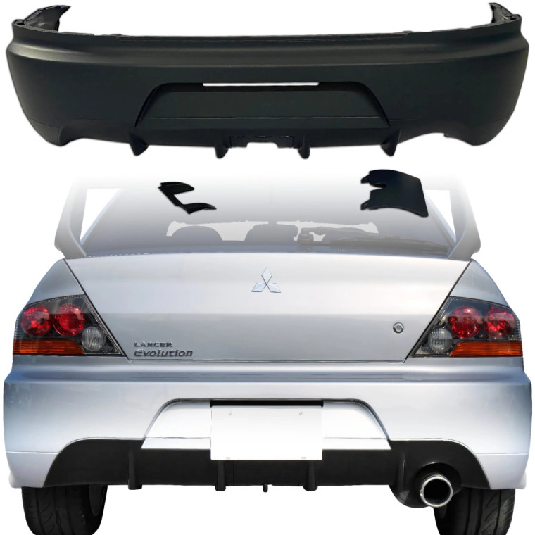 OEREP PP EVO9 Rear Bumper > Mitsubishi Evolution EVO8 EVO9 2003-2006 - image 1