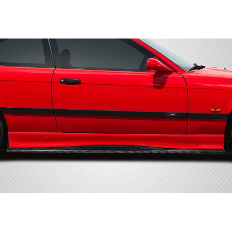 1992-1998 BMW M3 E36 Motive Side Skirt Rocker Panel Splitters - 2 Pieces - image 1