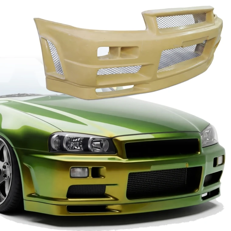 FRP NISM Rt Front Bumper > Nissan Skyline (R34) GTR 1999-2004 > 2dr Coupe - image 1