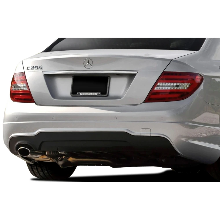 2008-2014 Mercedes C Class W204 C250 C63 V2 Look Rear Bumper ( with PDC ) - 2 Piece - image 1