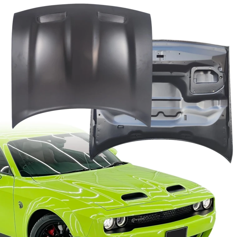 Steel SRT Redeye Style Hood > Dodge Challenger 2008-2023 - image 1