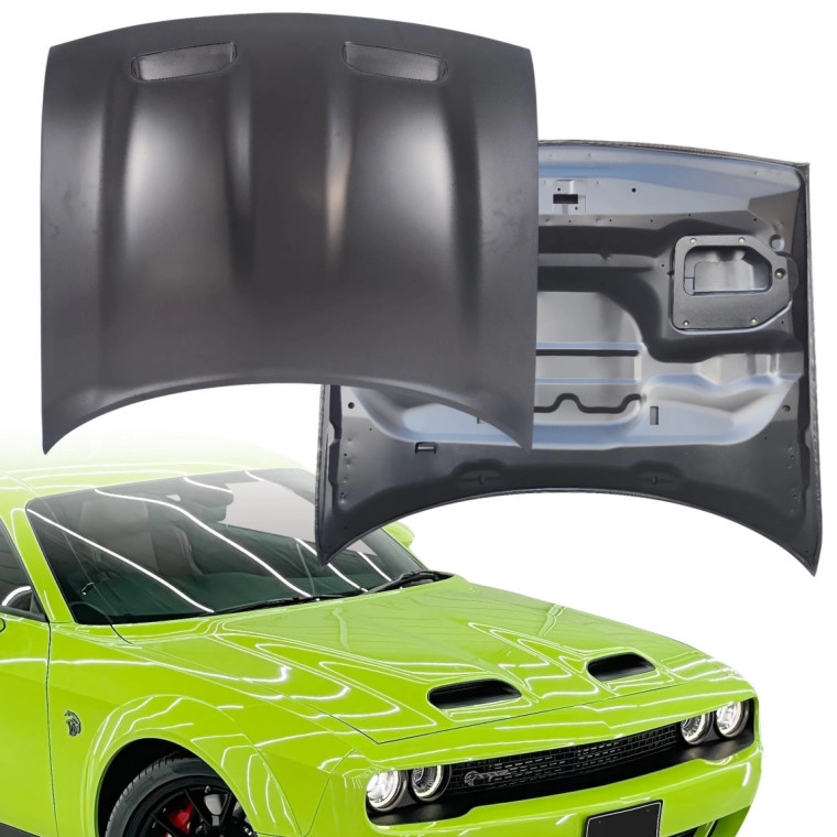 OEREP Steel SRT Redeye Style Hood > Dodge Challenger 2008-2023 - image 1