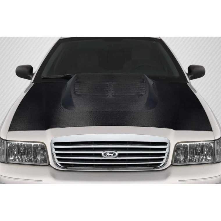 1998-2011 Ford Crown Victoria GT500 Look Carbon Fiber Hood - image 1