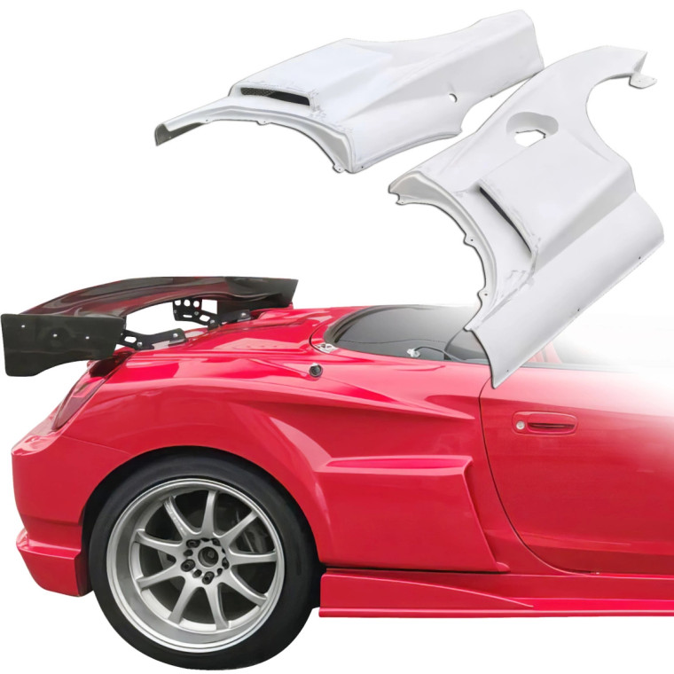 ModeloDrive FRP RLES Wide Body Fenders (rear) w Gas Cap > Toyota MRS MR2 Spyder 2000-2005 - image 1