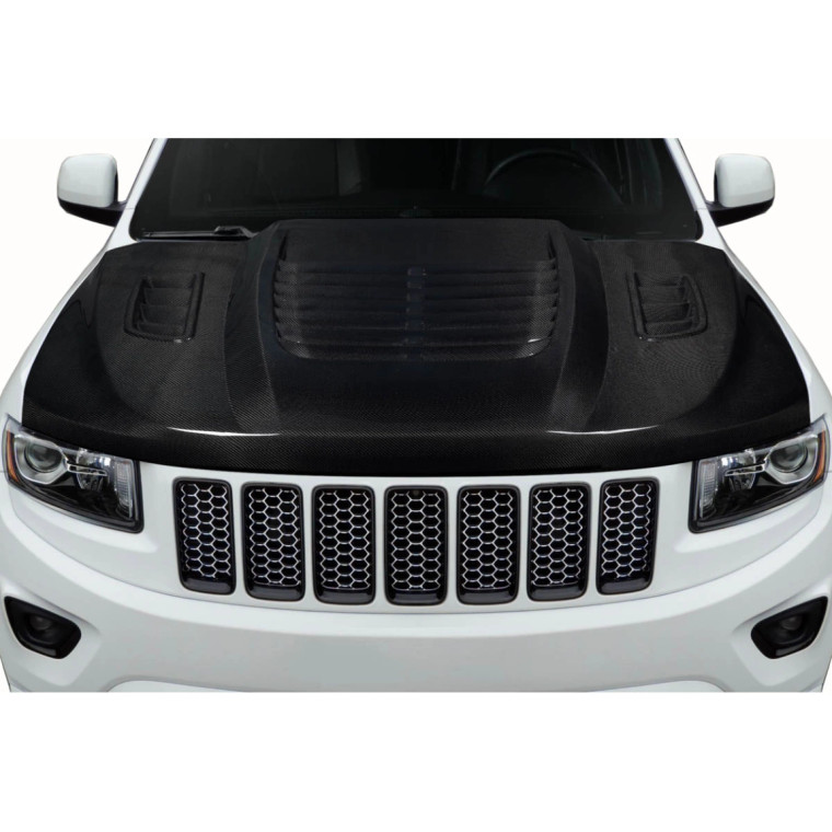 2011-2022 Jeep Grand Cherokee Carbon Creations Venom Hood - 1 Piece - image 1