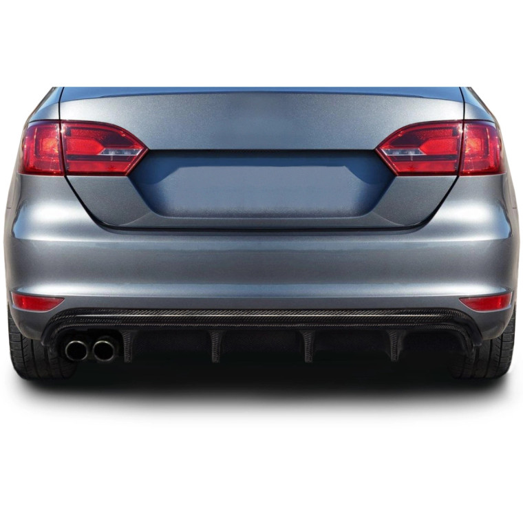 2011-2014 Volkswagen Jetta GLI Carbon Creations Circuit Rear Diffuser - 1 Piece - image 1