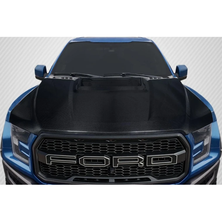 2017-2020 Ford Raptor OEM Look Carbon Fiber Hood - image 1