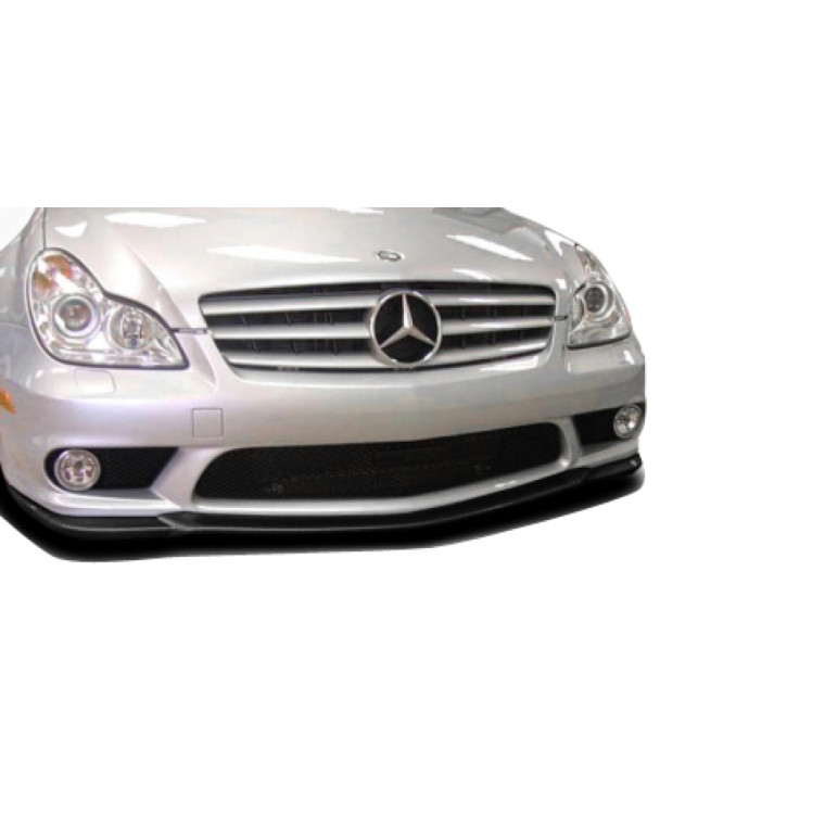 2006-2008 Mercedes CLS Class CLS500 CLS550 CLS55 CLS63 AMG C219 W219 CR-S Front Under Spoiler Air Dam Lip Splitter - 1 Piece (will only fit AMG models) (S) - image 1
