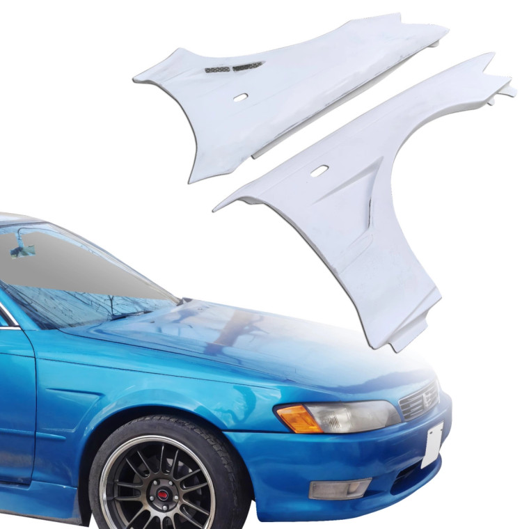ModeloDrive FRP MSPO 20mm Wide Body Fenders (front) > Toyota Mark II (JZX90) 1993-1996 - image 1
