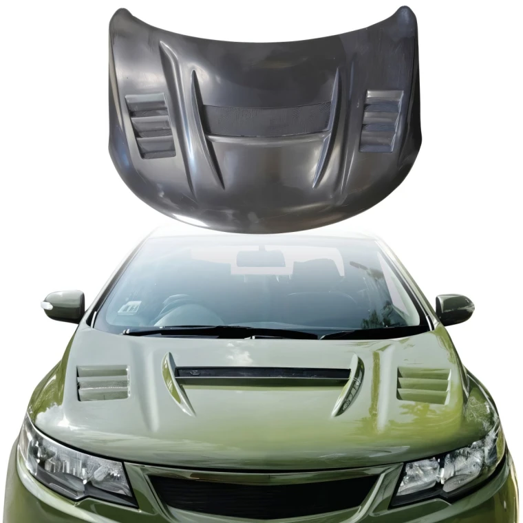 FRP DRM Hood > Kia Forte 2010-2013 - image 1