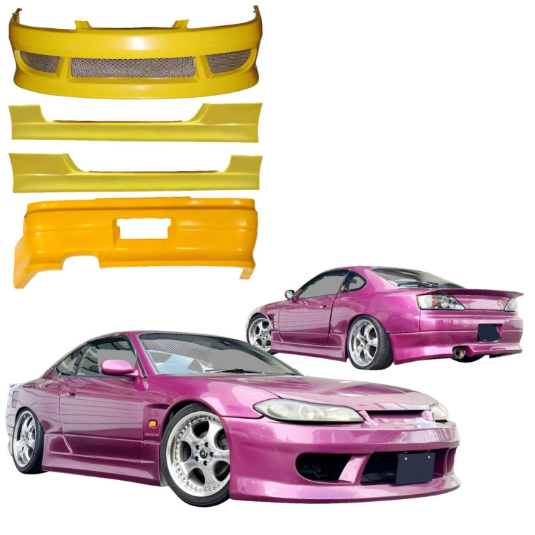 ModeloDrive FRP VERT v1 Body Kit 4pc > Nissan Silvia (S15) 1999-2002 - image 1