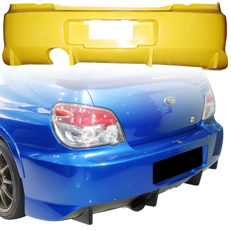 ModeloDrive FRP CSPE Rear Bumper > Subaru Impreza WRX 2004-2007 > 4dr Sedan - image 1