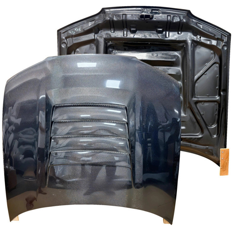 ModeloDrive Carbon Fiber NISM N1 Hood > Nissan Skyline (R33) GTS 1993-1995 - image 1