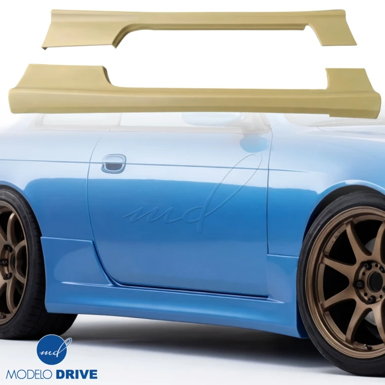 FRP WSQU Side Skirts > Nissan 240SX (S14) 1995-1998 - image 1