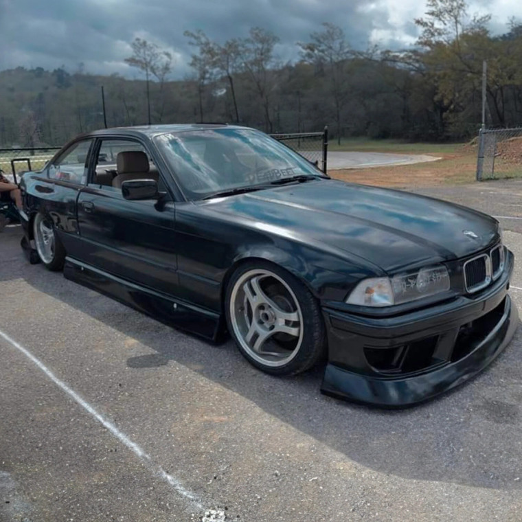 BMW E36 3 Series 2DR 4DR 1992-1998 ISB Style 1 Piece Polyurethane Front Bumper - image 1