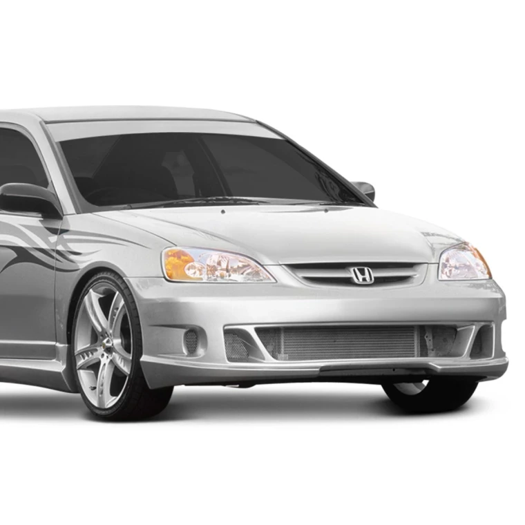 Honda Civic 2DR / 4DR 2001-2003 1 Piece Polyurethane Front Bumper - image 1