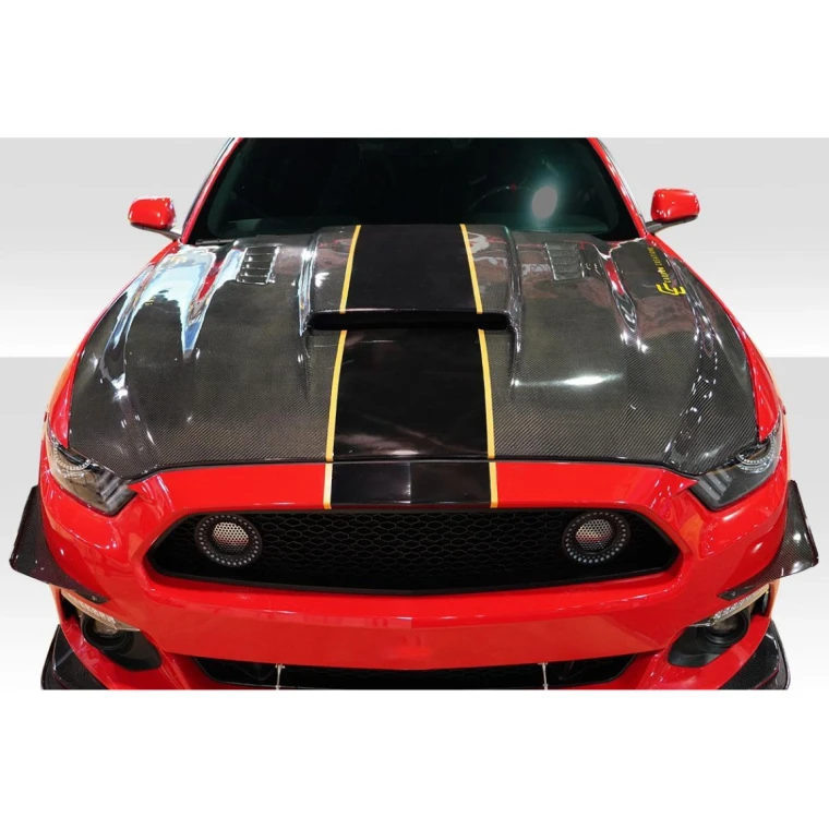 2015-2017 Ford Mustang CVX Carbon Fiber Hood - image 1