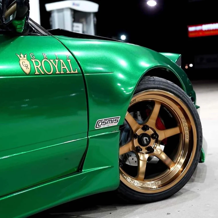 Nissan 240SX S13 (Pop Up) 1989-1994 Wide Johnnies Style 2 Piece Polyurethane 50mm Front Fenders - image 1